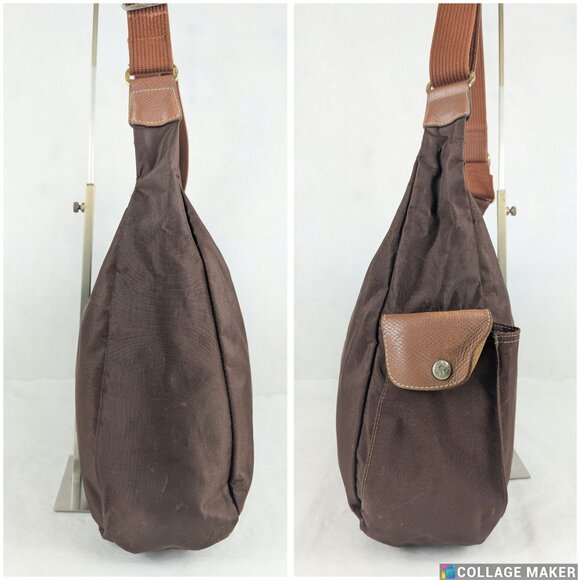 Longchamp Le Pliage Nylon Brown Crossbody Bag– Used Authentic, Classic Everyday! - Picture 7 of 15